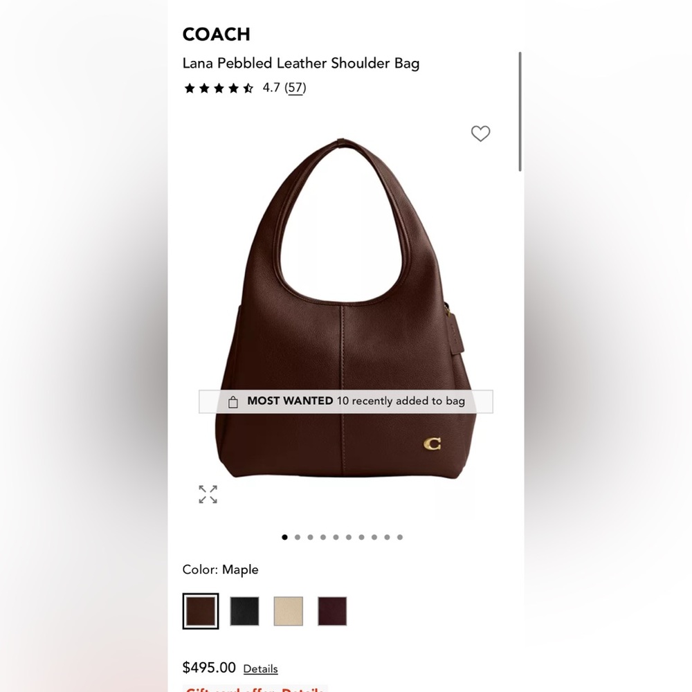 Chic Brown Leather Handbag